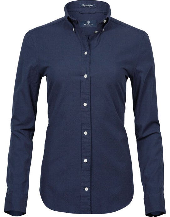 Tee Jays TJ4001 Ladies Perfect Oxford Shirt - Navy