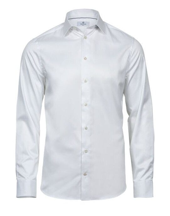 Tee Jays TJ4021 Mens Luxury Shirt Slim Fit - White