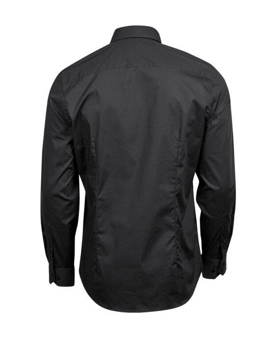Tee Jays TJ4024 Men's Stretch Luxury Shirt - Black