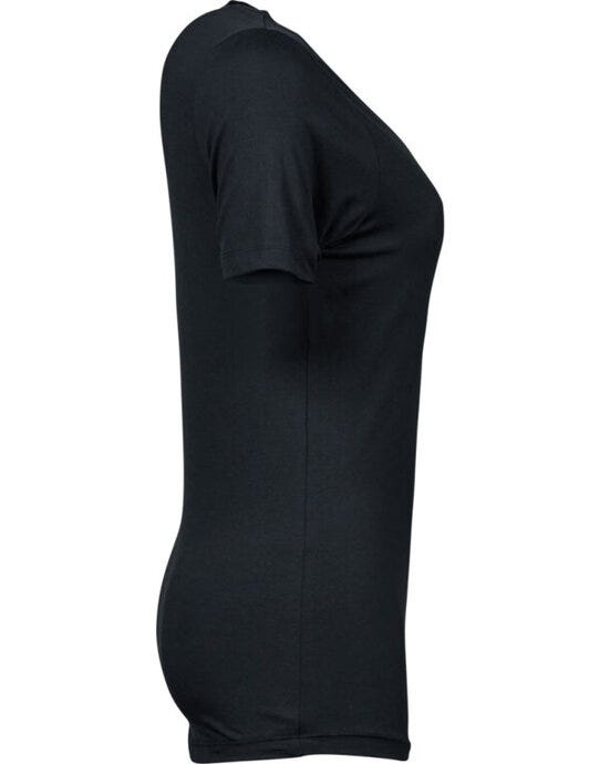 Tee Jays TJ450 Ladies Stretch Tee - Black