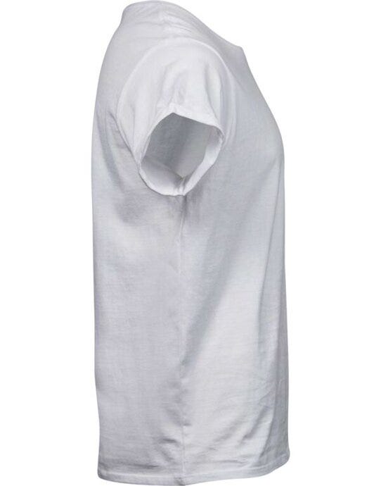 Tee Jays TJ5062 Mens Roll Up Sleeve Tee - White