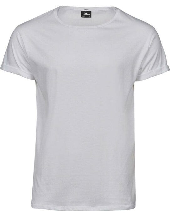 Tee Jays TJ5062 Mens Roll Up Sleeve Tee - White