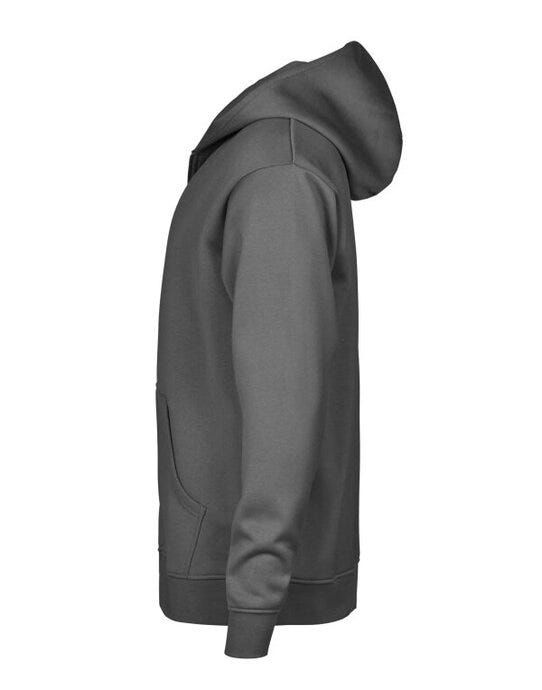 Tee Jays TJ5154 Unlabeled Hooded FZ Sweatshirt - Powder Grey