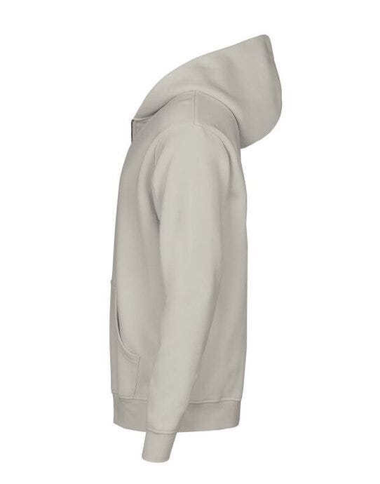 Tee Jays TJ5154 Unlabeled Hooded FZ Sweatshirt - Cement