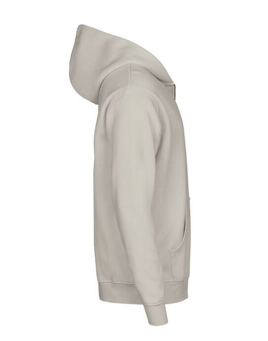 Tee Jays TJ5154 Unlabeled Hooded FZ Sweatshirt - Cement