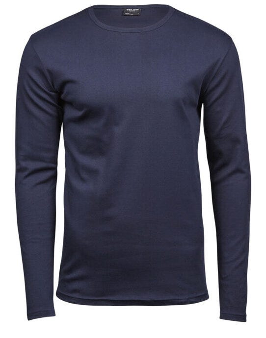 Tee Jays TJ530 Mens Long Sleeve Interlock Tee - Navy