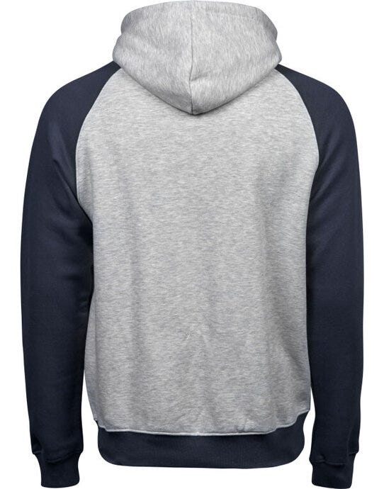 Tee Jays TJ5432 Mens Two-Tone Hooded Sweat - Heather Navy