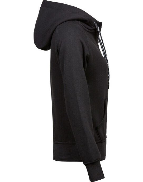 Tee Jays TJ5436 Ladies Fashion Full Zip Hood - Black