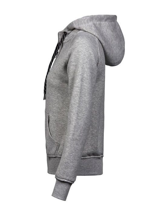 Tee Jays TJ5436 Ladies Fashion Full Zip Hood - Heather Grey