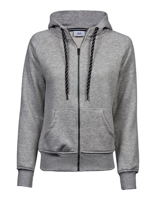 Tee Jays TJ5436 Ladies Fashion Full Zip Hood - Heather Grey