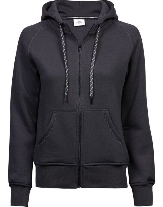 Tee Jays TJ5436 Ladies Fashion Full Zip Hood - Dark Grey