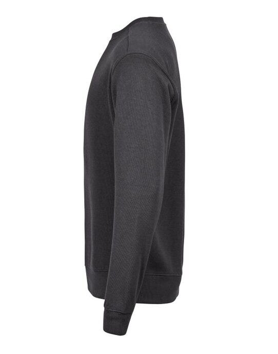 Tee Jays TJ5504 Ribbed Interlock Crewneck - Dark Grey