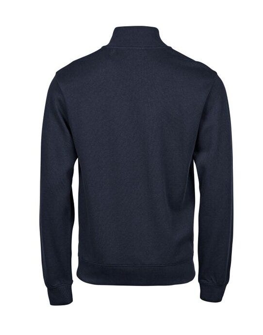 Tee Jays TJ5506 Ribbed Interlock Half Zip - Navy