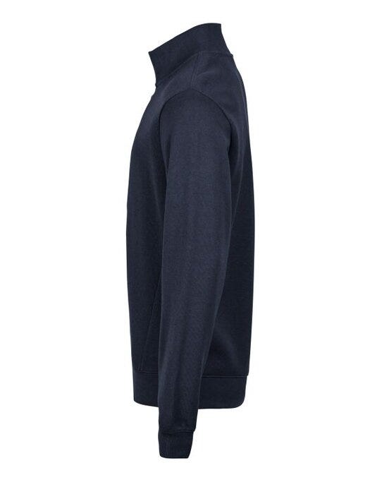 Tee Jays TJ5506 Ribbed Interlock Half Zip - Navy