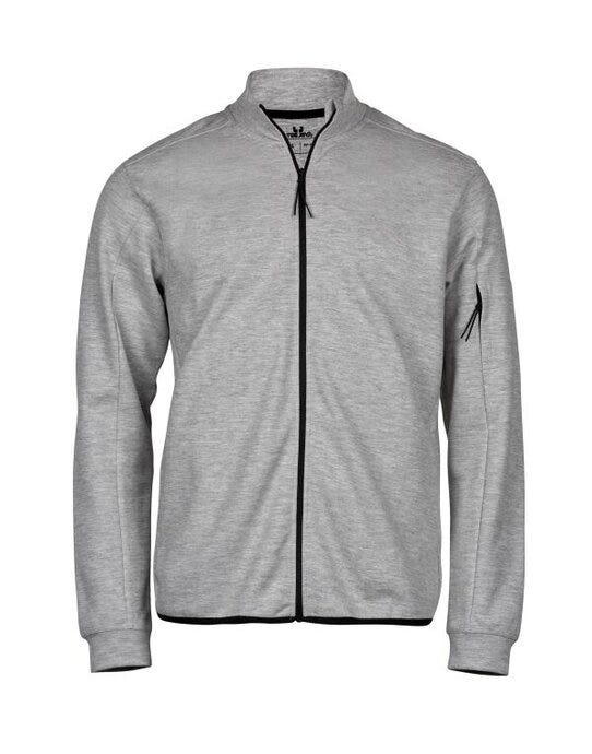 Tee Jays TJ5704 Athletic Full Zip Cardigan - Heather Grey