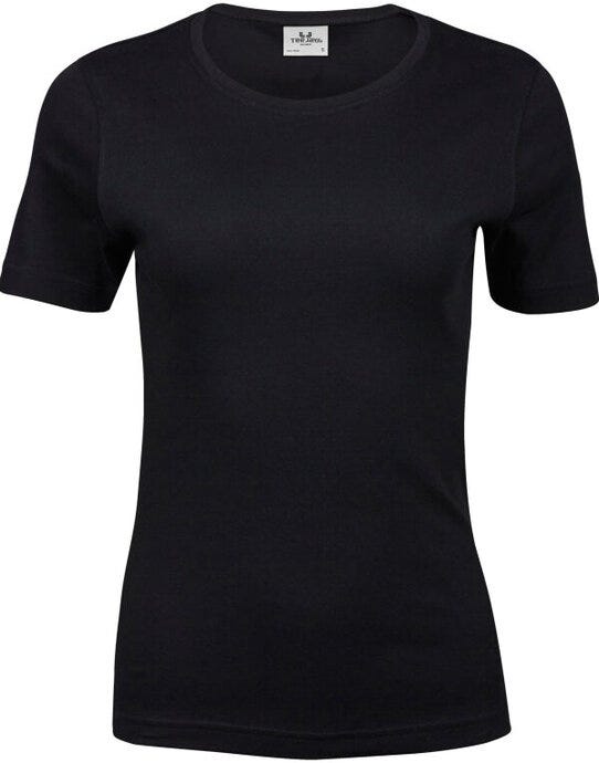 Tee Jays TJ580 Ladies Interlock Tee - Black