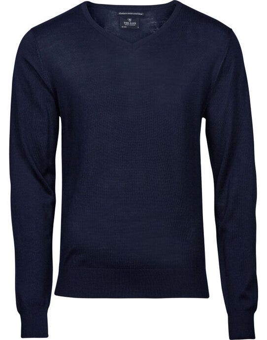 Tee Jays TJ6001 Mens V Neck Knitted Sweater - Navy