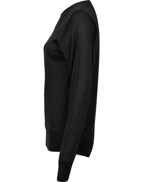 Tee Jays TJ6006 Womens Crew Neck Sweater - Black