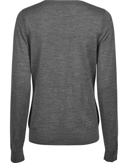 Tee Jays TJ6006 Womens Crew Neck Sweater - Grey Melange