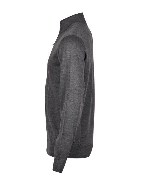 Tee Jays TJ6010 Mens Half Zip - Grey Melange