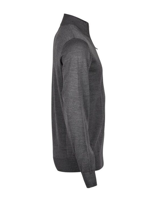Tee Jays TJ6010 Mens Half Zip - Grey Melange