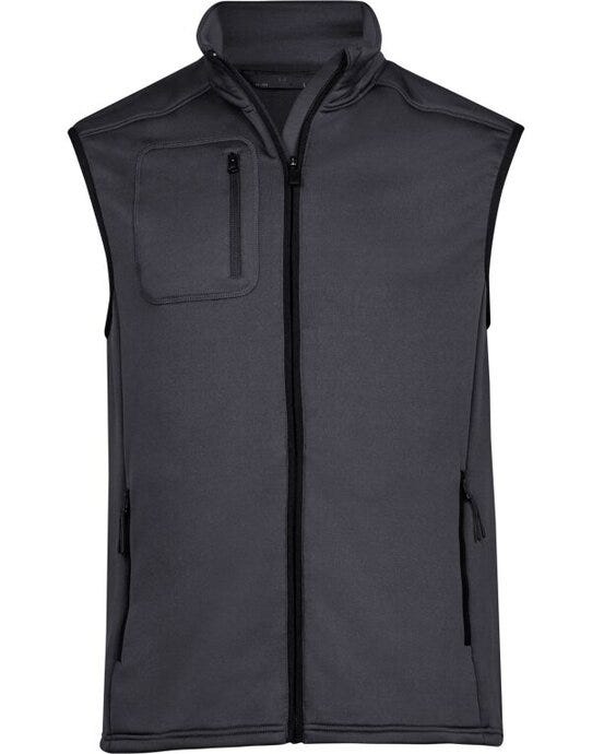 Tee Jays TJ9104 Mens Stretch Fleece Bodywarmer - Dark Grey