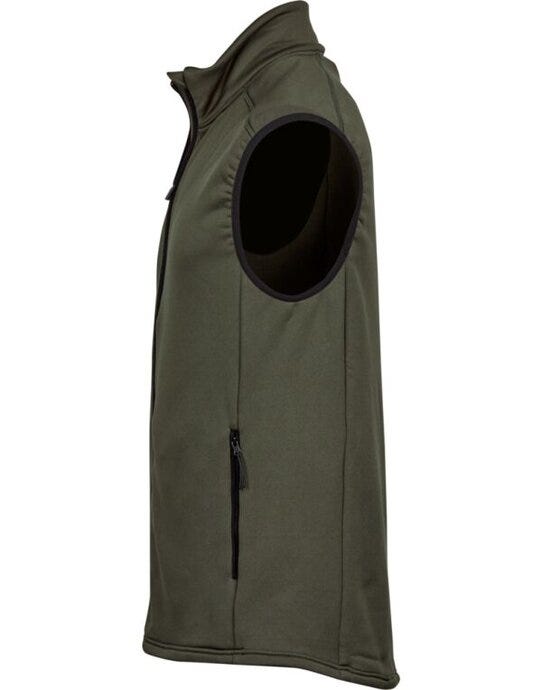 Tee Jays TJ9104 Mens Stretch Fleece Bodywarmer - Deep Green