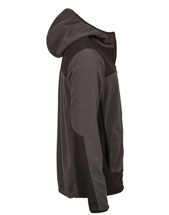 Tee Jays TJ9124 TeeJays Mens Mountain Hooded Fleece - Asphalt/Black
