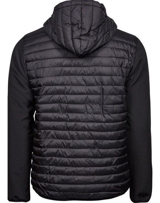 Tee Jays TJ9628 Mens Hooded Crossover Jkt - Black