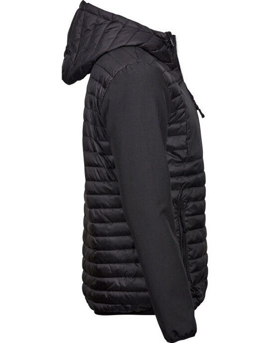 Tee Jays TJ9628 Mens Hooded Crossover Jkt - Black