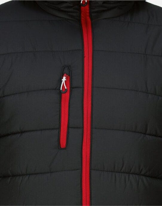 Regatta Professional TRA241 Regatta Men's Navigate Thermal Jacket - Black/Classic Red