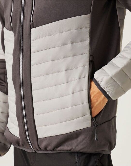 Regatta Professional TRA563 Regatta E-Volve Thermal Hybrid Jacket - Mineral Grey/Ash