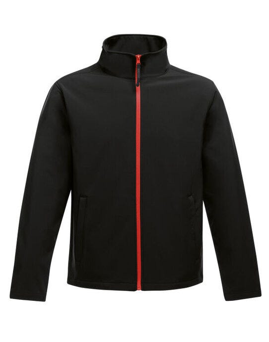 Regatta Professional TRA628 Regatta Mens Ablaze Printable Softshell - Black/Classic Red