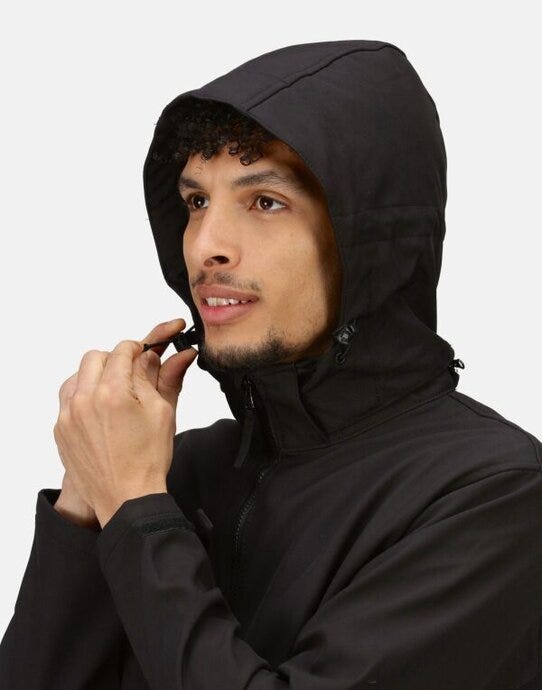 Regatta Professional TRA701 Regatta Venturer Hooded Softshell - Black/Black