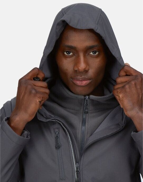 Regatta Professional TRA713 Regatta Mens Earsmus 4-In-1 Softshell - Seal Grey/Seal Grey