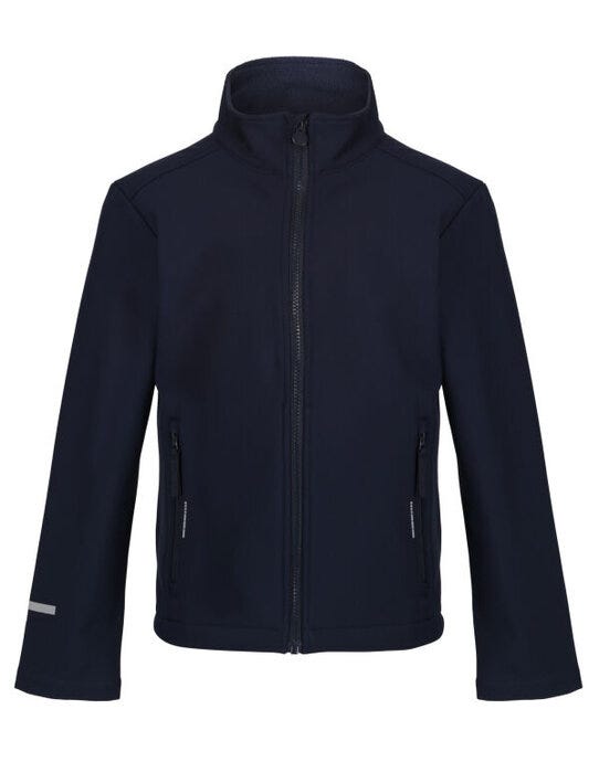 Regatta Junior TRA732 Ablaze 2 Layer Softshell - Navy/Navy