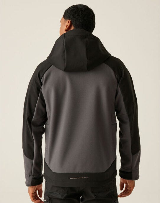 Regatta Professional TRA745 Regatta 4TEX Stretch 3 Layer Softshell - Slate Grey/Black