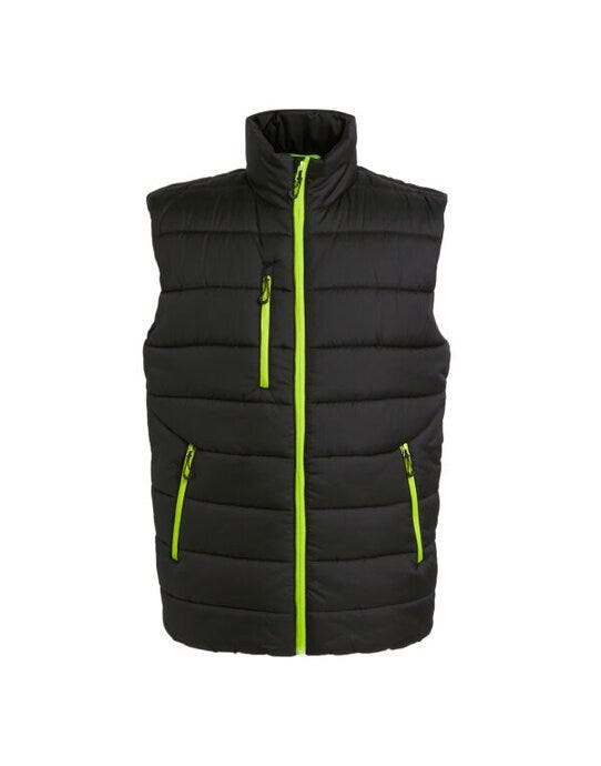 Regatta Professional TRA892 Regatta Mens Navigate Thermal Bodywarmer - Black/Lime
