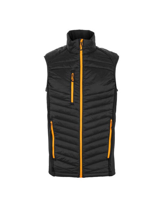 Regatta Professional TRA894 Regatta Men's Navigate Hybrid Bodywarmer - Black Orange Pop