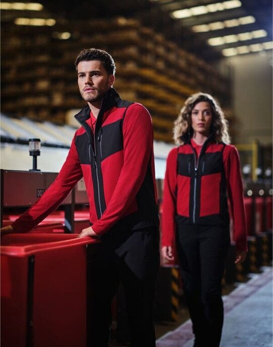 Regatta Professional TRA907 Regatta E-Volve 2L SoftShell BodyWarmer - Classic Red/Black