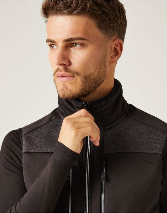 Regatta Professional TRA914 Regatta E-Volve Knit Stretch Bodywarmer - Ash/Black