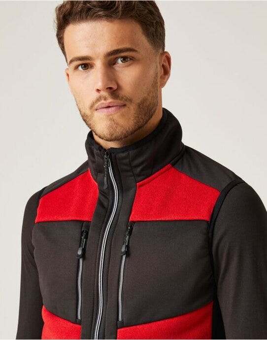 Regatta Professional TRA914 Regatta E-Volve Knit Stretch Bodywarmer - Classic Red/Black
