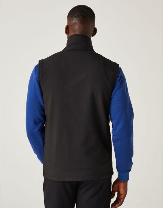 Regatta Professional TRA915 Regatta Navigate 2L Softshell Bodywarmer - Black/New Royal