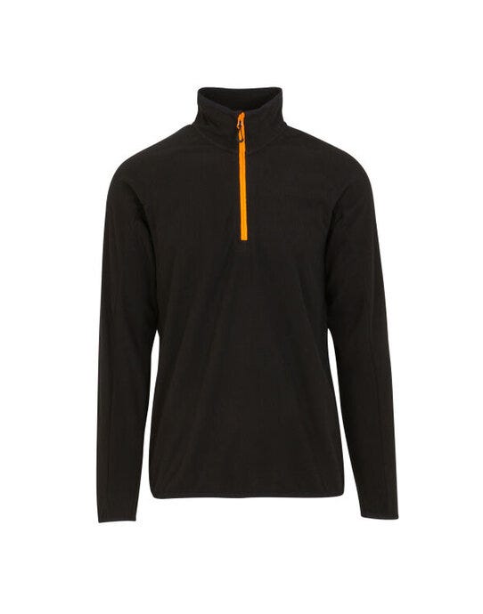 Regatta Professional TRF691 Regatta Navigate Half Zip Fleece - Black Orange Pop