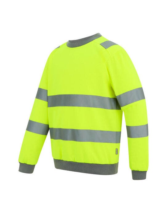 Regatta High Visibility TRF813 Regatta Hi-Vis Pro Contract Crew Sweat - Hi-Vis Yellow