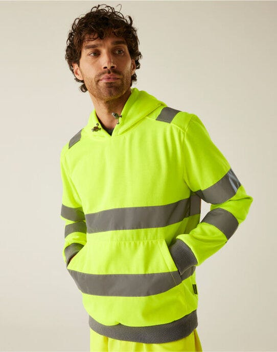 Regatta High Visibility TRF814 Regatta Hi-Vis Pro Contract Hoodie - Hi-Vis Yellow
