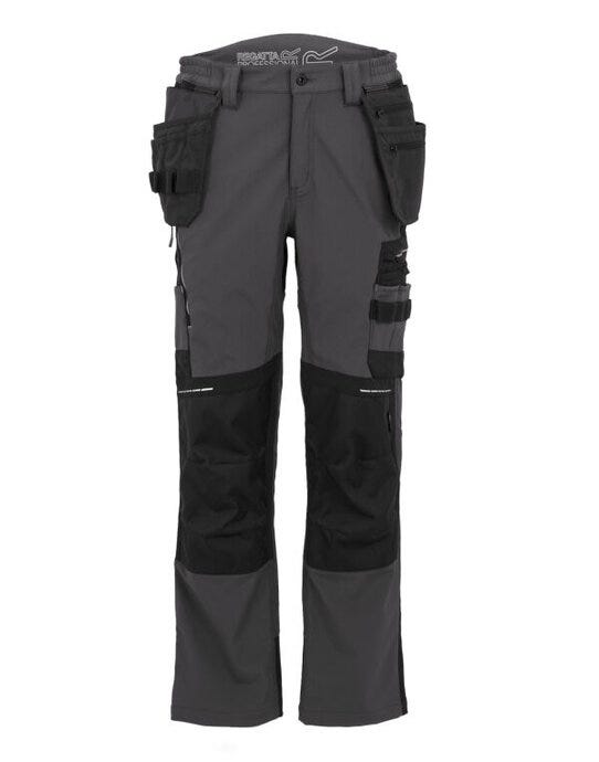 Regatta Professional TRJ447R Regatta 4TEX Stretch Holster Trouser - Slate Grey/Black