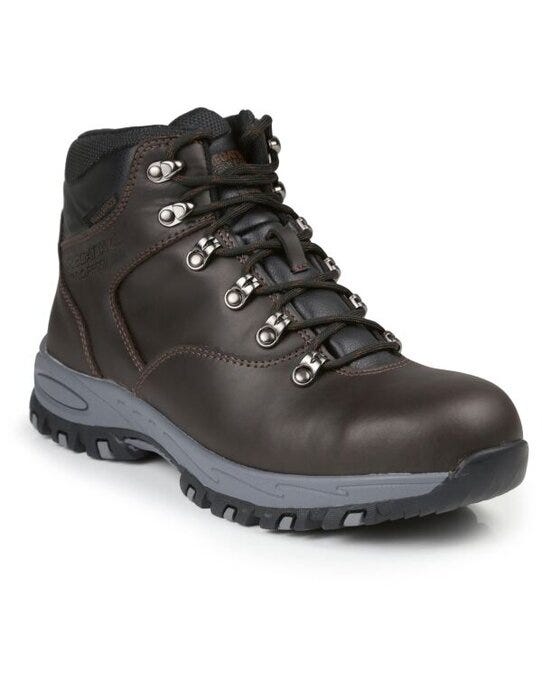 Regatta Safety Footwear TRK203 Regatta Gritstone WP Safety Hiker - Peat