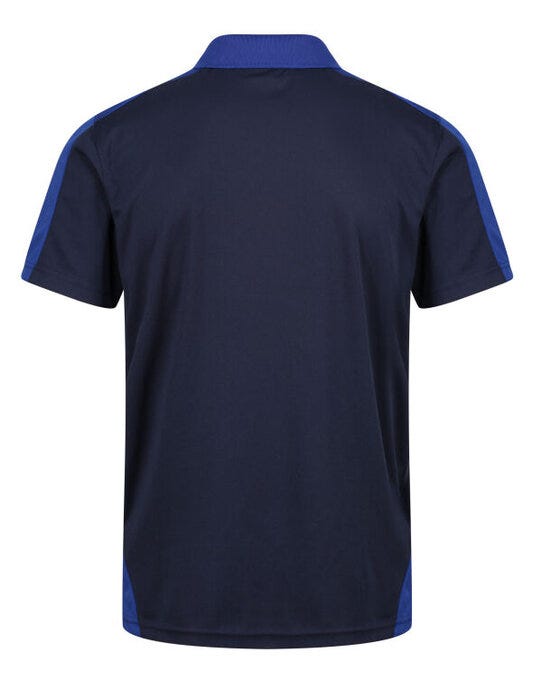 Regatta Professional TRS174 Regatta Mens Contrast Wicking Polo - Navy/ New Royal