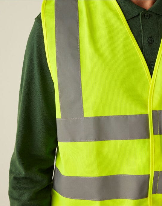 Regatta High Visibility TRS195 Regatta Hi Vis Pro Vest - Hi-Vis Yellow